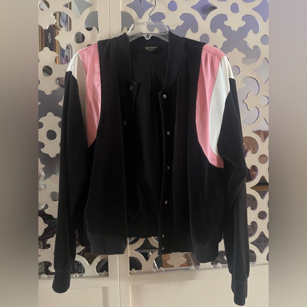 Juicy couture color block bomber jacket women’s size medium